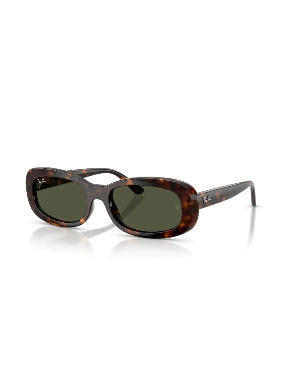 New Ray-Ban Women's Sunglasses Havana Green Lens Acetate Frame Ray Ban RB2221 31